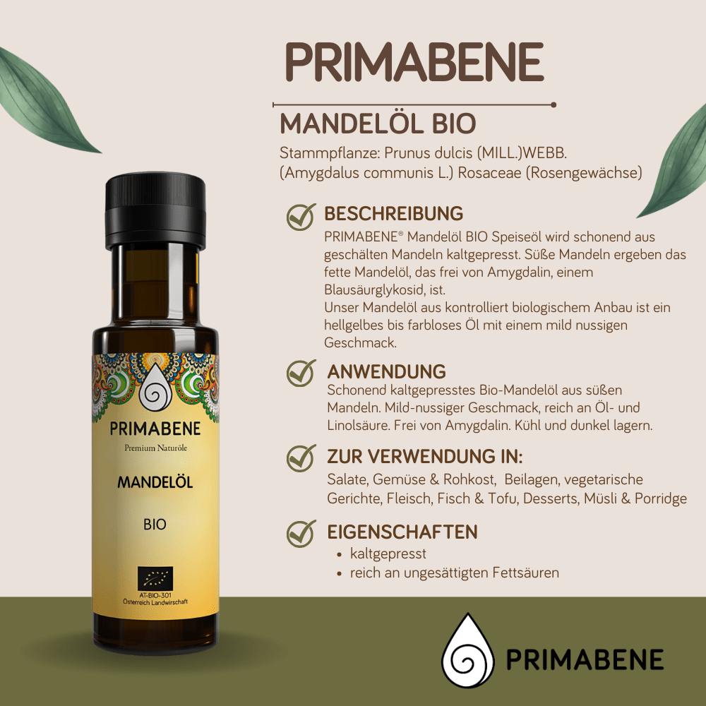 Bild von Mandelöl Bio - Speiseöl